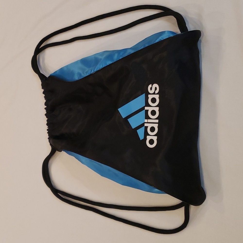 Adidas Drawstring Bag - Black & Blue Athletic Bag